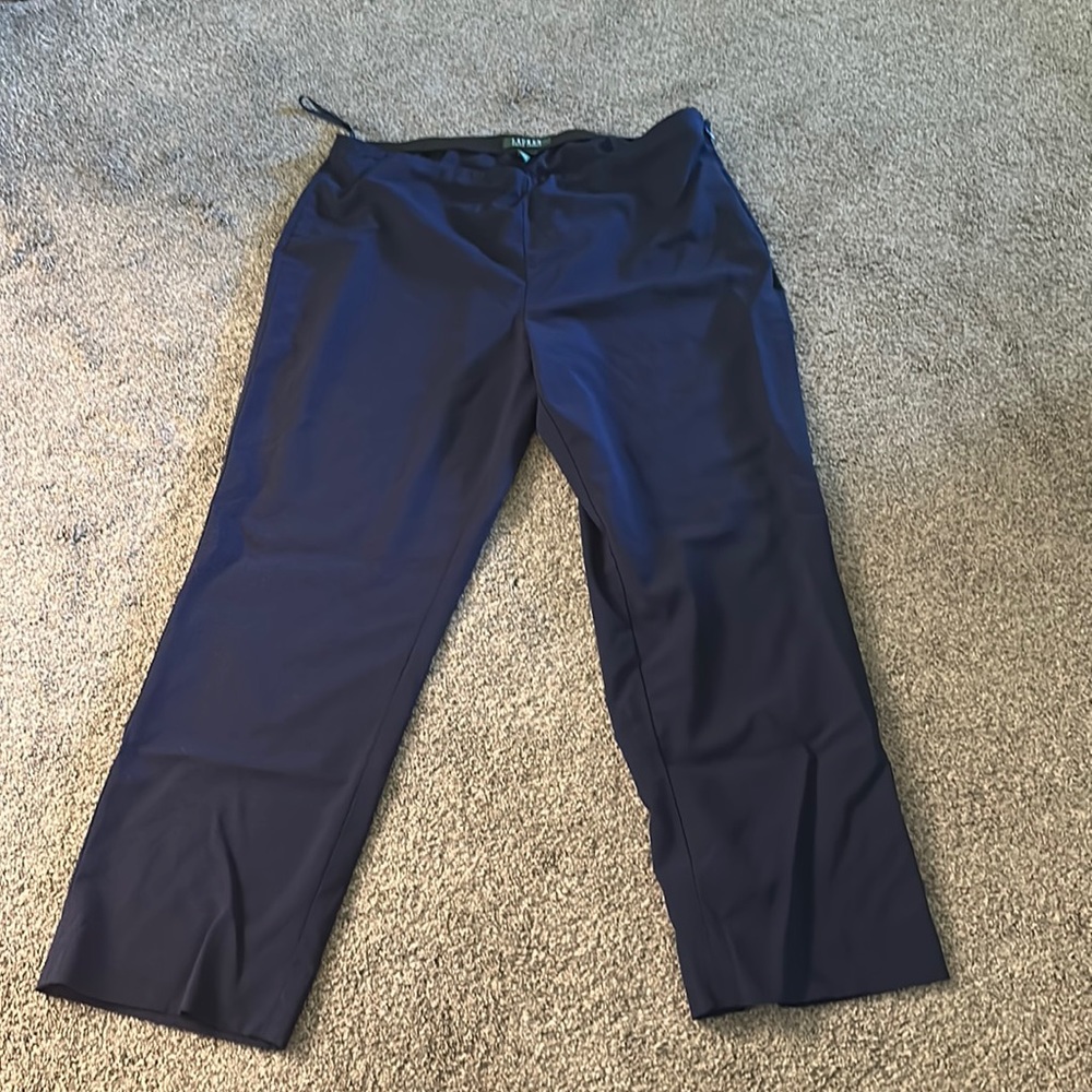 Women’s Ralph Lauren navy dress pants size medium 16W
